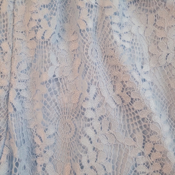 C.O.C Clothing Obsessed Light Blue Lace Romper - Picture 3 of 5